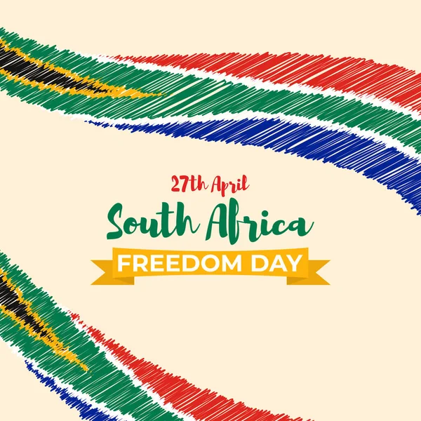 Stock vector Vector illustration of South Africa Freedom Day