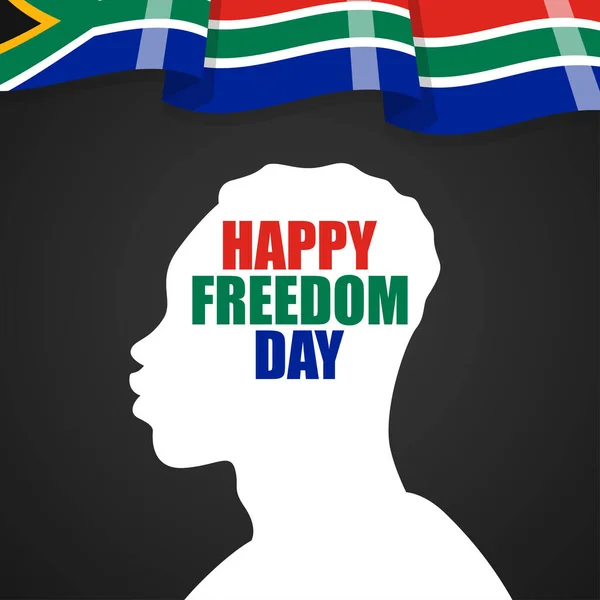 Vector Illustration South Africa Freedom Day — Stock Vector