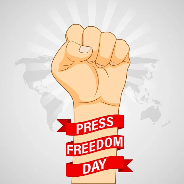 Εικονογράφηση Διάνυσμα Για Την Παγκόσμια Ημέρα Ελευθερίας Του Τύπου Μαΐου — Διανυσματικό Αρχείο