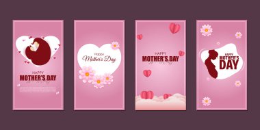 Anneler Günü 'nün vektör illüstrasyonuName