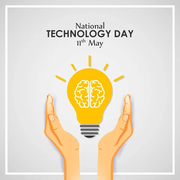 Ilustración Vectorial Del Día Nacional Tecnología India Mayo — Vector de stock