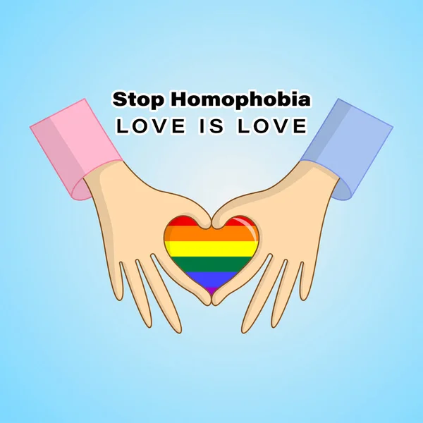Ilustración Vectorial Del Día Internacional Contra Homofobia Bifobia Lesbiofobia Transfobia — Vector de stock