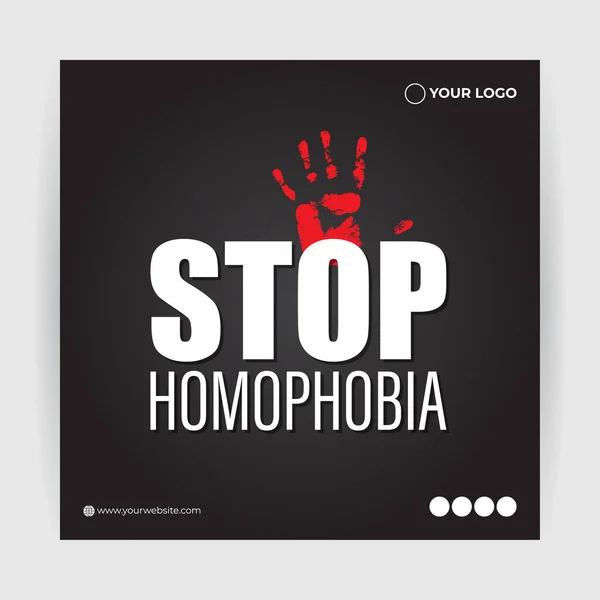 Ilustración Vectorial Del Día Internacional Contra Homofobia — Vector de stock