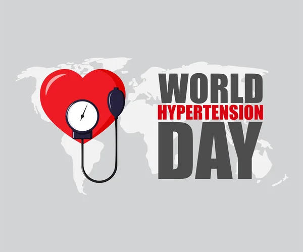 Illustrazione Vettoriale Giornata Mondiale Dell Ipertensione Maggio — Vettoriale Stock