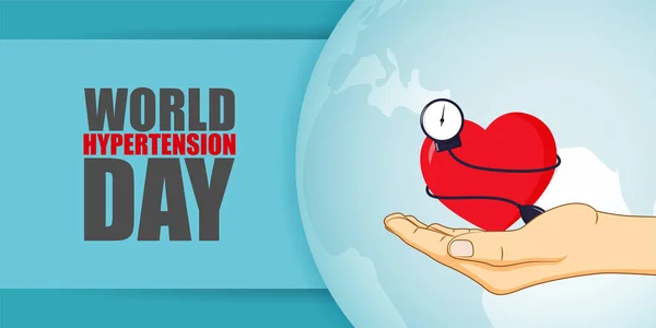 Illustrazione Vettoriale Giornata Mondiale Dell Ipertensione Maggio — Vettoriale Stock