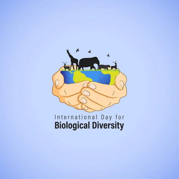 Biológiai Sokféleség Nemzetközi Napjának Kórokozó Átvivő Illusztrációja Május — Stock Vector