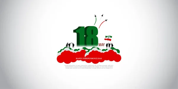 Wektor Ilustracji Szczęśliwego Dnia Niepodległości Somaliland — Wektor stockowy