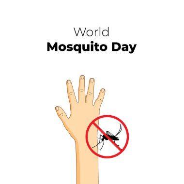 Dünya Sivrisinek Günü için Vektör illüstrasyonu