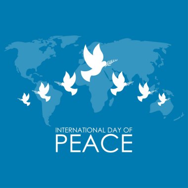 Uluslararası Barış Günü bayrağının temsilcisi