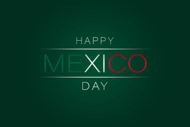 Meksika Bağımsızlık Günü 'nüz kutlu olsun. Kartvizit, Vixico bağımsızlık günü posteri. 16 Eylül.