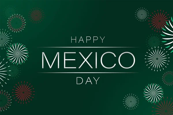 México Feliz Dia Independência Saudando Cartaz Dia Independência Card Viva — Vetor de Stock