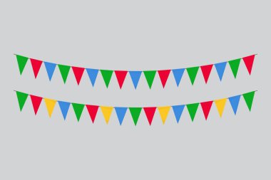 Bayraklar izole. Eritre kağıt kiraz kuşu. Bayrak doğum günü, yıldönümü, kutlama etkinliği.