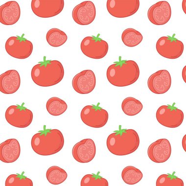 Domates yassı simgeleri pürüzsüz desen