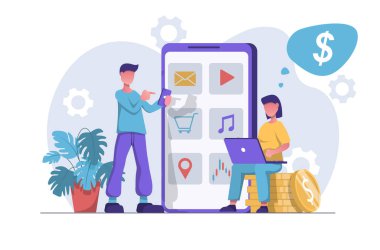 Uygulama parası. İnsanlar uygulamalarla para kazanıyor..