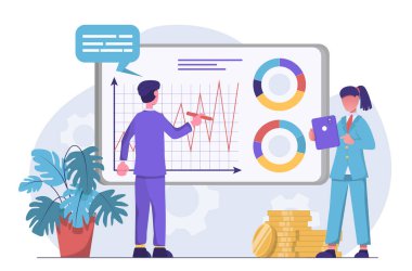 İş analizleri. İş adamları veri sayımı yapar