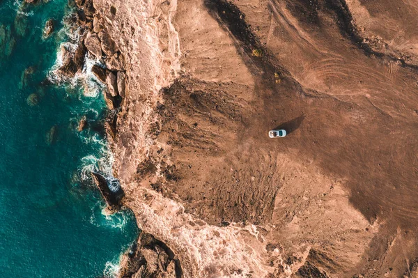 Fuerteven Deniz Kıyısı Dalgalarıyla Dolu — Stok fotoğraf