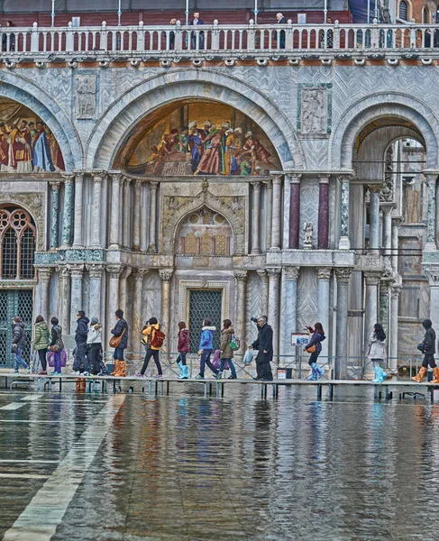 Hermosa Venecia Durante Alta Aqua —  Fotos de Stock