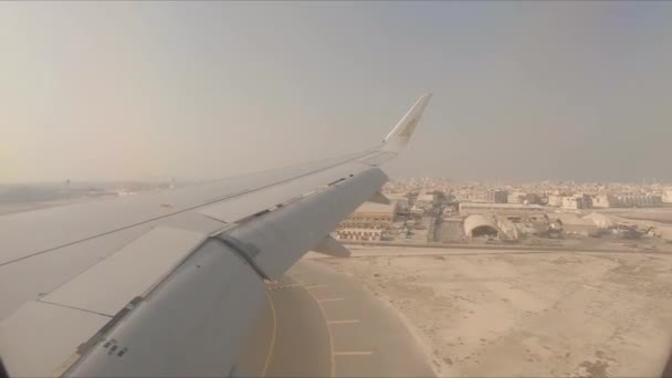 Muharraq Bahrain 11Th October 2019 Passenger Pov Approaching Landing Bahrain — Stock Video