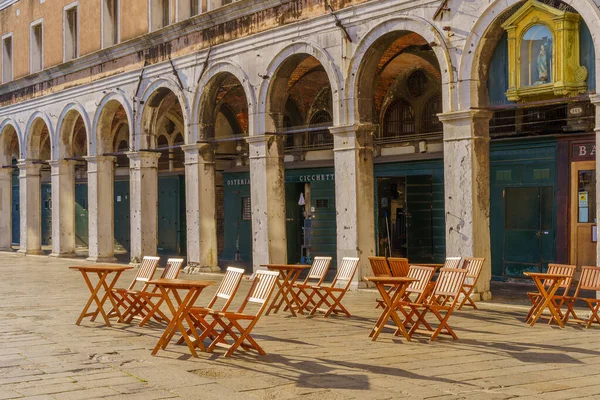 ヴェネツィア イタリア 2022年3月2日 ヴェネツィア ヴェネト 北イタリアのカンポ ウィーン広場のシーン — ストック写真