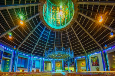 Liverpool, İngiltere - 09 Ekim 2022: Liverpool, Merseyside, İngiltere, İngiltere 'deki Metropolitan Katedrali