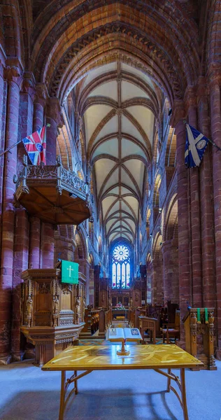 Kirkwall Royaume Uni Octobre 2022 Vue Intérieur Cathédrale Saint Magnus — Photo