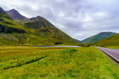 İskoçya 'nın batısındaki Glencoe Vadisi manzarası, İngiltere