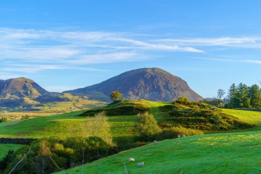 Sabah manzarası, Snowdonia Ulusal Parkı, Galler 'in kuzeyi, İngiltere