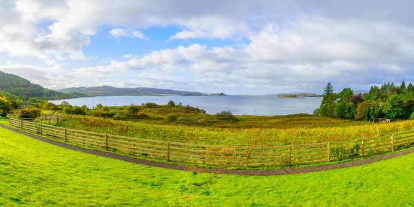 英国苏格兰Argyll和Bute Loch Melfort风景全景 — 图库照片