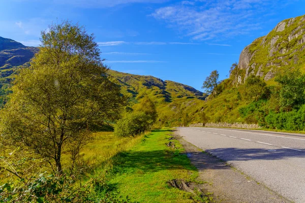 View Road Landscape Lochaber Region West Highlands Scotland — Stock Photo, Image