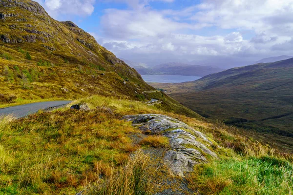 Pohled Krajinu Podél Poloostrova Sleat Ostrově Skye Inner Hebrides Skotsko — Stock fotografie