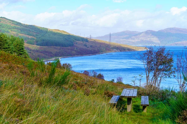 Pohled Pobřežní Krajinu Podél Poloostrova Sleat Ostrově Skye Inner Hebrides — Stock fotografie