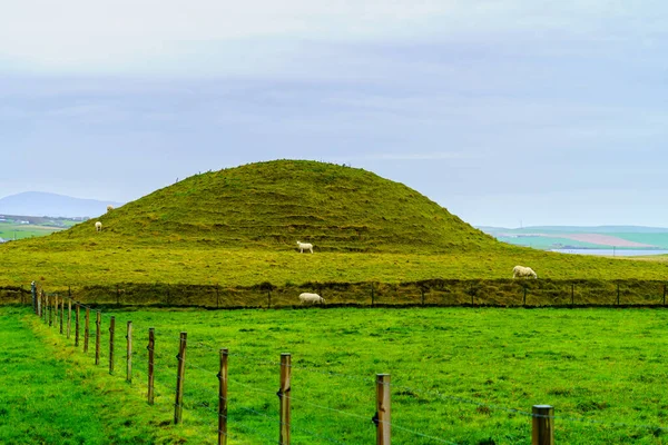 View Maeshowe Neolithic Chambered Cairn Passage Grave Mainland Orkney Scotland — Stock Photo, Image