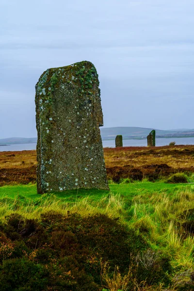 英国苏格兰奥克尼大陆的Brodgar石圈景观 — 图库照片