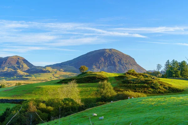 Pohled Ranní Krajinu Národním Parku Snowdonia Severní Wales Velká Británie — Stock fotografie