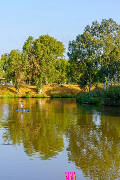 Tel Aviv Srail Haziran 2022 Yarkon Nehri Yarkon Parkı Tel — Stok fotoğraf