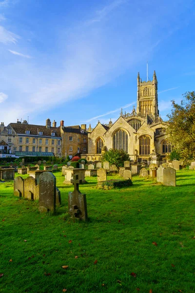 Vista Igreja São João Batista Seu Cemitério Quintal Cirencester Região — Fotografia de Stock