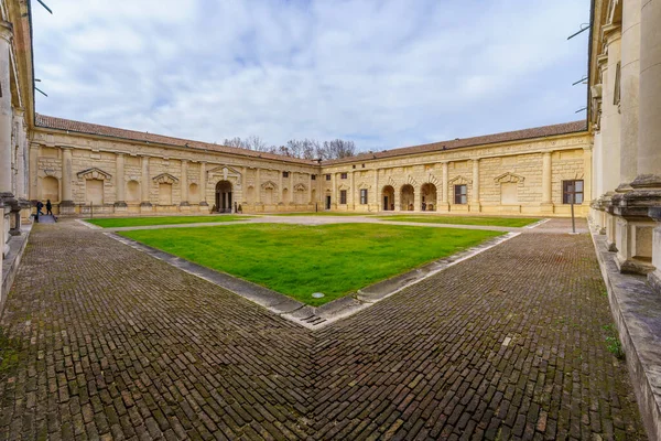 Mantua Italia Febrero 2023 Vista Del Patio Del Palace Mantua — Foto de Stock