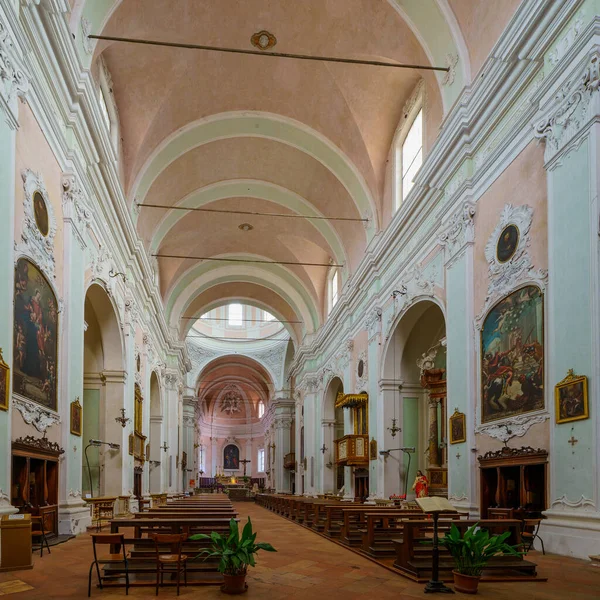 Mantua Italien Februar 2023 Blick Das Innere Der Kirche Barnabas — Stockfoto