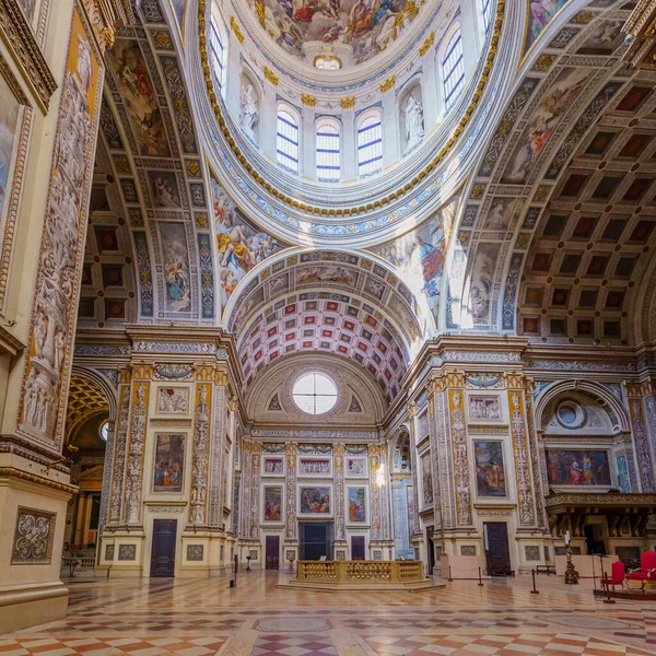 Mantova Febbraio 2023 Veduta Dell Interno Della Cupola Della Basilica — Foto Stock