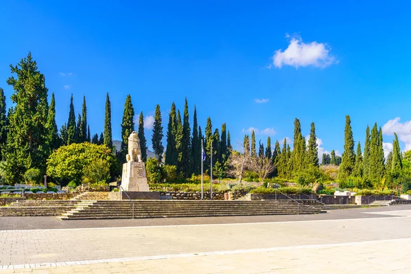 Tel Hai Israel January 2023 View Roaring Lion Monument Fallen — Stockfoto