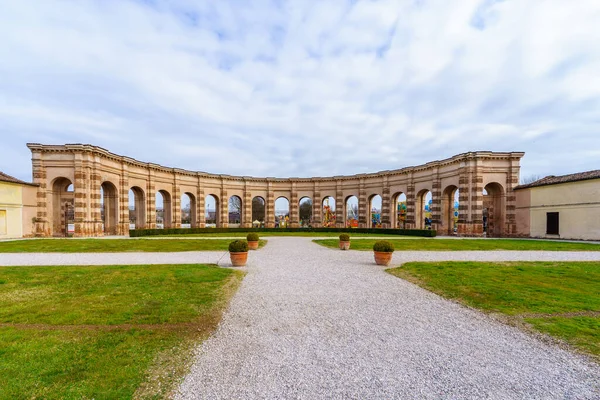 Mantua Itálie Února 2023 Pohled Nádvoří Paláce Mantua Mantova Lombardie — Stock fotografie