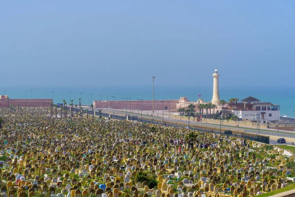 Rabat Marruecos Marzo 2023 Vista Del Cementerio Laalou Del Faro — Foto de Stock