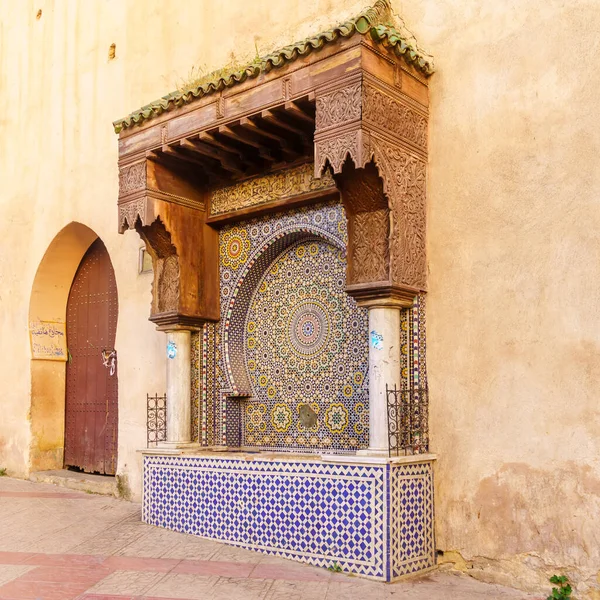 Meknes Maroko Marca 2023 Widok Fontaine Lalla Aouada Meknes Maroko — Zdjęcie stockowe