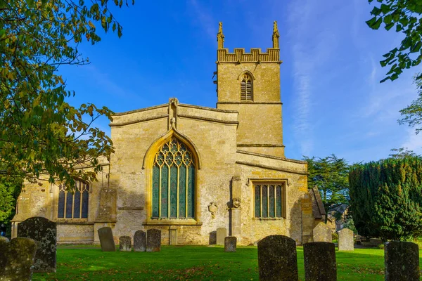 Vista Igreja Edward Stow Wold Região Cotswolds Inglaterra Reino Unido — Fotografia de Stock