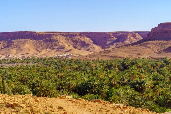 Пейзаж Долини Річки Зіз Середні Гори Атлас Марокко — стокове фото