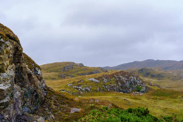 Vista Paisagem Loch Dubhaird Mor Noroeste Das Highlands Escócia Reino — Fotografia de Stock