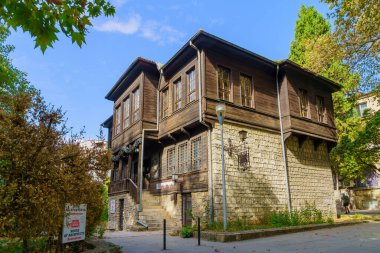 Varna, Bulgaristan - 22 Eylül 2023: Bulgaristan 'ın Varna kentinde Mimarlar Evi' ne Bakış