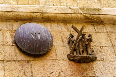 Via Dolorosa 'nın VI. İstasyonu, Eski Kudüs, İsrail