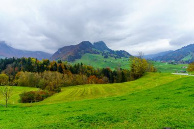 Appenzell Innerrhoden, İsviçre 'deki kırsal manzara