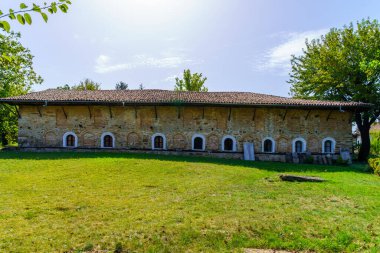 View of the historic church of Saints Archangels Michael and Gabriel, in Arbanasi, Bulgaria clipart